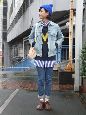 「cheap monday」｜「アイテム（その他）」を使った、唯家 Vegaさん（メンズ・177cm）の秋コーディネート