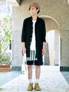 「FACETASM（ファセッタズム）のアイテム（その他）」を使った、唯家 Vegaさん（メンズ・177cm）の秋コーディネート
