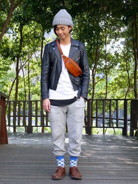 「odd pears Taiwan」｜唯家 Vegaさん（メンズ・177cm）の冬コーディネート