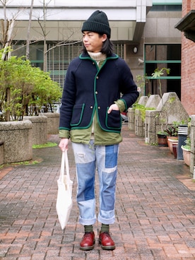 「VICTIM（ヴィクティム）のアイテム（その他アウター）」を使った、唯家 Vegaさん（メンズ・177cm）の夏コーディネート