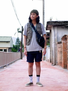 「 ＶＡＮＳ」｜唯家 Vegaさん（メンズ・177cm）の夏コーディネート