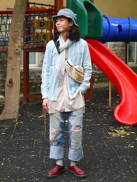 「ZALORA（-）のアイテム（その他）」を使った、唯家 Vegaさん（メンズ・177cm）の秋コーディネート