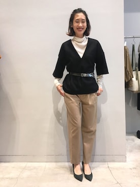 「EN ROUTE（アンルート）のアイテム（シューズ）」を使った、M.Kimさん（レディース・163cm）の夏コーディネート