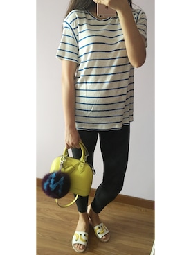 「IRO（イロ）のアイテム」を使った、ximanwangさん（レディース・167cm）の夏コーディネート