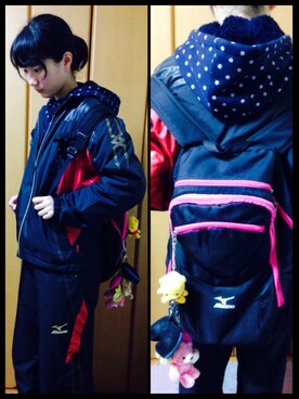 「MIZUNO（ミズノ　）のアイテム（ジャケット/アウター）」を使った、minepanさん（レディース・168cm）の春コーディネート