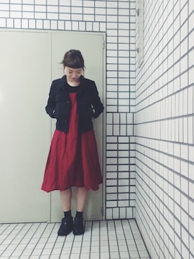 「CABANE de ZUCCa（カバンドズッカ）のアイテム（ジャケット/アウター）」を使った、tariさん（レディース・158cm）の春コーディネート