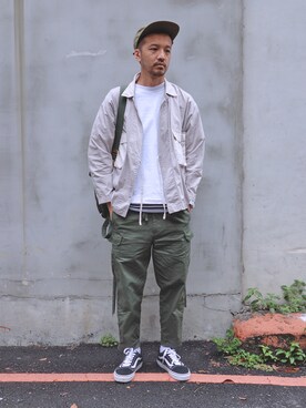 「plain-me（プレインミー）のアイテム（バックパック/リュック）」を使った、plain-me_Akkoさん（メンズ・177cm）の夏コーディネート