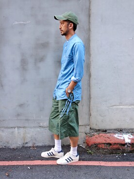 「plain-me（プレインミー）のアイテム（その他アウター）」を使った、plain-me_Akkoさん（メンズ・177cm）の夏コーディネート