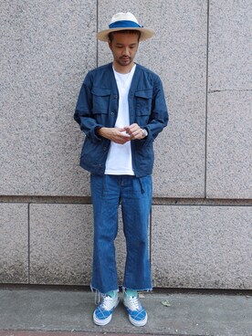 「plain-me（プレインミー）のアイテム（ベスト）」を使った、plain-me_Akkoさん（メンズ・177cm）の秋コーディネート