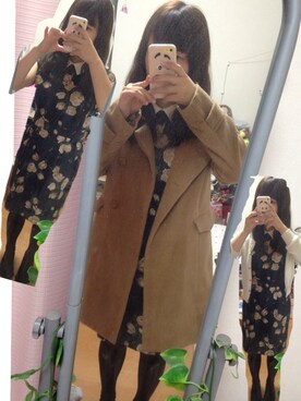 「And A（アンドエー）のアイテム（その他アウター）」を使った、chiakiさん（レディース・153cm）の秋コーディネート