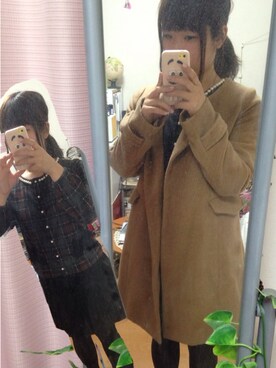 「And A（アンドエー）のアイテム（その他アウター）」を使った、chiakiさん（レディース・153cm）の秋コーディネート
