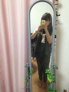 「PROPORTION BODY DRESSING（プロポーションボディドレッシング）のアイテム（オールインワン・サロペット）」を使った、chiakiさん（レディース・153cm）の秋コーディネート