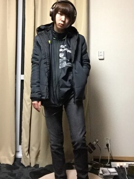 「improves（インプローブス）のアイテム（ダウンジャケット/コート）」を使った、もつづきさん（メンズ・168cm）の秋コーディネート