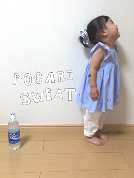「ポカリコーデバトン」｜api *✲ﾟ*｡さん（キッズ・80cm）の夏コーディネート
