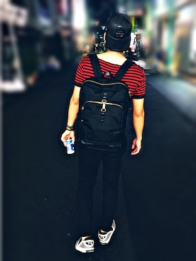 「AMBUSH（アンブッシュ）のアイテム（キャップ）」を使った、n&kさん（メンズ・170cm）の夏コーディネート