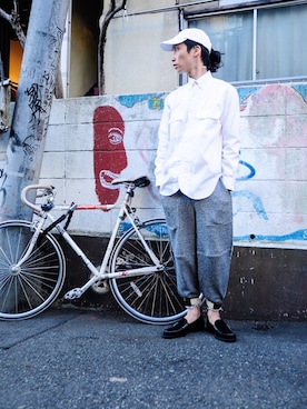 「アイテム（ドレスシューズ）」を使った、ADDさん（メンズ・173cm）の冬コーディネート