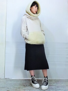 「banal chic bizarre」｜「アイテム（パーカー）」を使った、ADDさん（レディース・151cm）の秋コーディネート