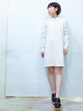 「シャツワンピ」｜ADDさん（レディース・155cm）の秋コーディネート