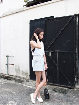 「wearsg」｜「アイテム（ショルダーバッグ）」を使った、Jessica Thamさん（レディース・161cm）の冬コーディネート