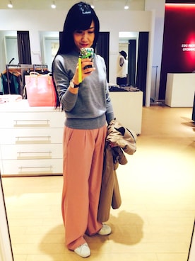 「UNITED ARROWS（ユナイテッドアローズ）のアイテム（ピアス（両耳用））」を使った、KIYOKOHさん（レディース・163cm）の春コーディネート