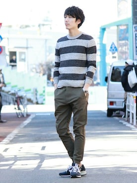 Rikuさん（メンズ・181cm）の冬コーディネート