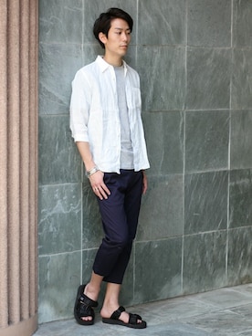 「suicoke（スイコック）のアイテム」を使った、Rikuさん（メンズ・181cm）の春コーディネート