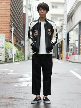 「TAILOR TOYO（テーラートウヨウ）のアイテム（ジャケット/アウター）」を使った、Rikuさん（メンズ・181cm）の夏コーディネート