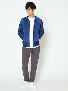 「JOURNAL STANDARD（ジャーナルスタンダード）のアイテム（ブルゾン）」を使った、Rikuさん（メンズ・181cm）の秋コーディネート