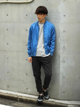 「JOURNAL STANDARD（ジャーナルスタンダード）のアイテム（ブルゾン）」を使った、Rikuさん（メンズ・181cm）の秋コーディネート