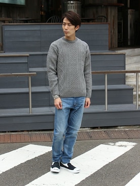 Rikuさん（メンズ・181cm）の冬コーディネート