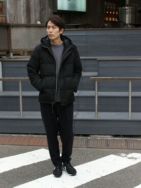 「JOURNAL STANDARD（ジャーナルスタンダード）のアイテム（ダウンジャケット/コート）」を使った、Rikuさん（メンズ・181cm）の秋コーディネート