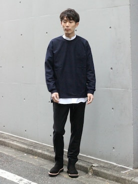 「Journal Standard TRISECT（トライセクト）のアイテム」を使った、Rikuさん（メンズ・181cm）の冬コーディネート