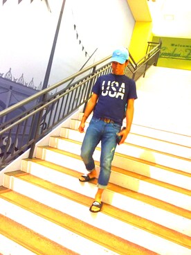 ここちゃんさん（メンズ・176cm）の夏コーディネート