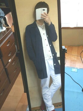 「アイテム（ステンカラーコート）」を使った、kamikenさん（メンズ・164cm・10代）の春コーディネート