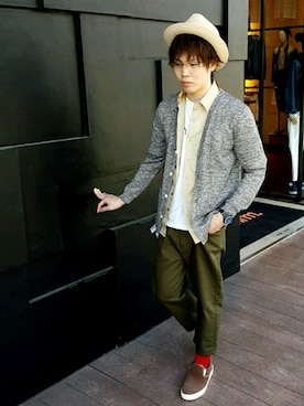 「クロップドパンツ」｜kamikenさん（メンズ・164cm）の春コーディネート