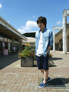 「メンズチビーズ」｜kamikenさん（メンズ・164cm）の夏コーディネート
