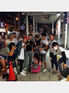 「BLACK SCALE（ブラックスケール）のアイテム（帽子）」を使った、タナカ  ミヅキさん（メンズ・165cm）の夏コーディネート