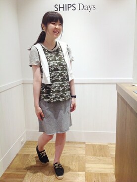 尾崎さん(レディース・157cm)の夏コーディネート