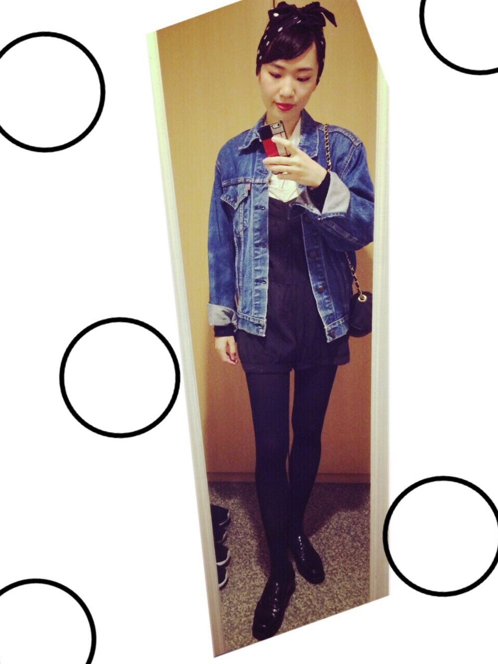 「LIVE、50's、jantiques、TORO、MOSCHINO、chanel、ターバン、スカーフ、Levi's、水着」｜「VINTAGEのアイテム（シャツ/ブラウス、ホワイト系）」を使った、MARIETAKEDAさん（レディース・170cm）の春コーディネートの1枚目の写真