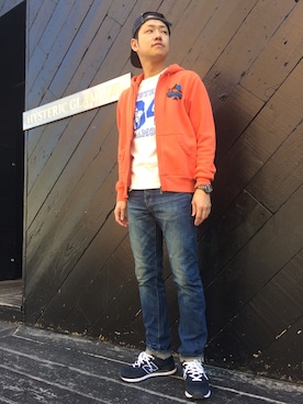 「ナンバリングT」｜UCさん（メンズ・173cm）の春コーディネート