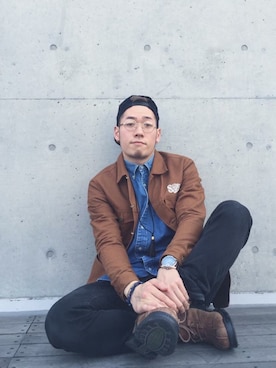 「Ralph Lauren」｜「アイテム（カバーオール）」を使った、YOHさん（メンズ・175cm）の秋コーディネート