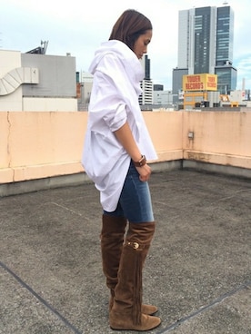 「STUART WEITZMAN（スチュアートワイツマン）のアイテム（ブーツ）」を使った、YUI  /Deuxieme Classe  BUYERさん（レディース・163cm）の秋コーディネート
