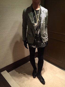 「RUKA（ルカ）のアイテム」を使った、shiroさん（メンズ・171cm）の冬コーディネート