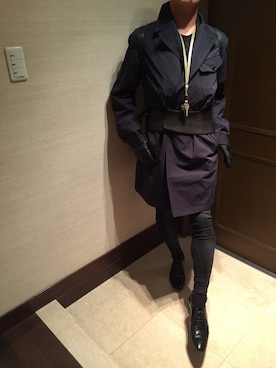 「LANVIN（ランバン）のアイテム（アクセサリー）」を使った、shiroさん（メンズ・171cm）の冬コーディネート