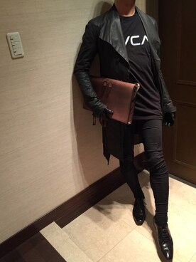 「RUKA（ルカ）のアイテム」を使った、shiroさん（メンズ・171cm）の冬コーディネート