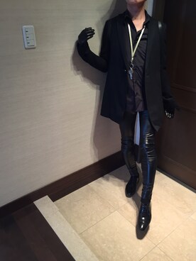 「Jのアイテム」を使った、shiroさん（メンズ・171cm）の冬コーディネート