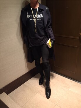 「アイテム（本、イエロー系）」を使った、shiroさん（メンズ・171cm）の春コーディネート