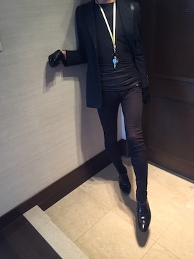 「FENDI（フェンディ）のアイテム（テーラードジャケット）」を使った、shiroさん（メンズ・171cm）の春コーディネート