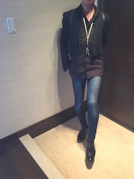 「HAIDER ACKERMANN（ハイダーアッカーマン）のアイテム（ジャケット/アウター）」を使った、shiroさん（メンズ・171cm）の春コーディネート