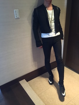 「HAIDER ACKERMANN（ハイダーアッカーマン）のアイテム（ジャケット/アウター）」を使った、shiroさん（メンズ・171cm）の春コーディネート